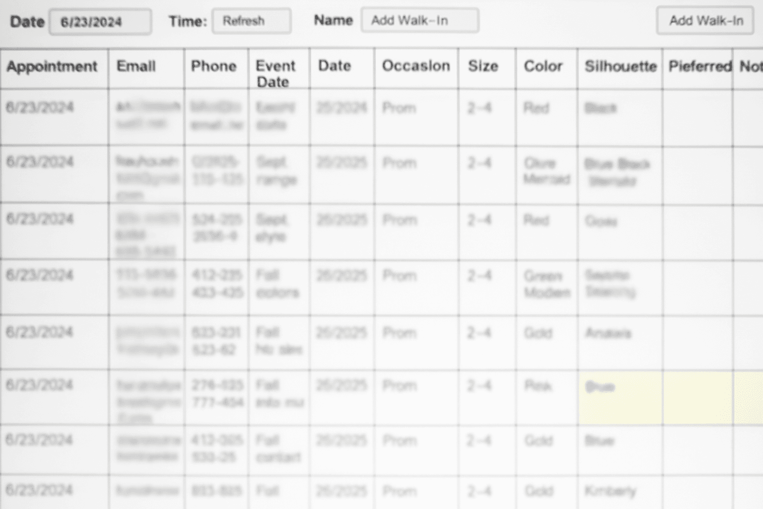 sheet input stylists a screenshot of a phone number